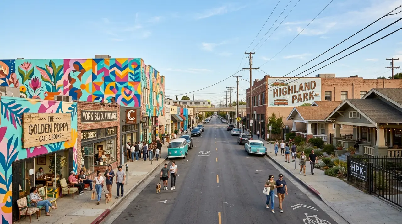 Highland Park neighborhood - Airbnb cleaning service area